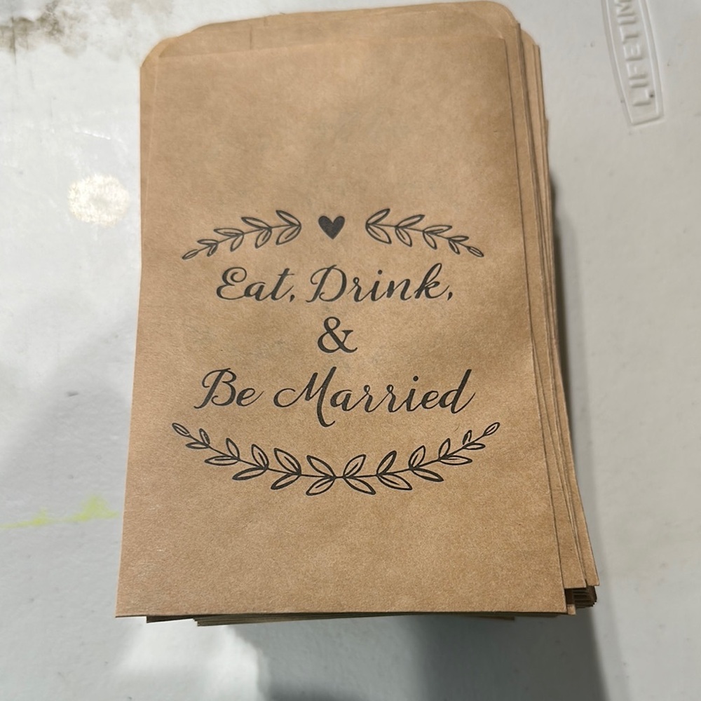 Brown Wedding Favor Bags